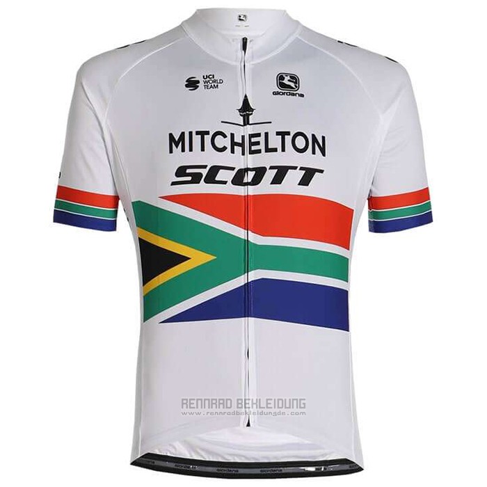 2020 Fahrradbekleidung Mitchelton-scott Champion Afrika Trikot Kurzarm und Tragerhose - zum Schließen ins Bild klicken